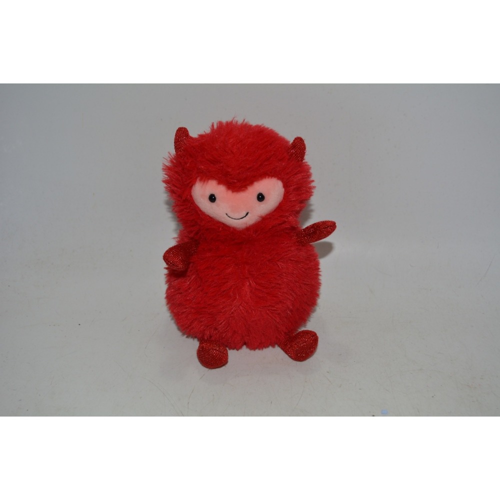 Jellycat Hugg McSnugg Red Love Devil – Retired Valentine Plush – Used Good